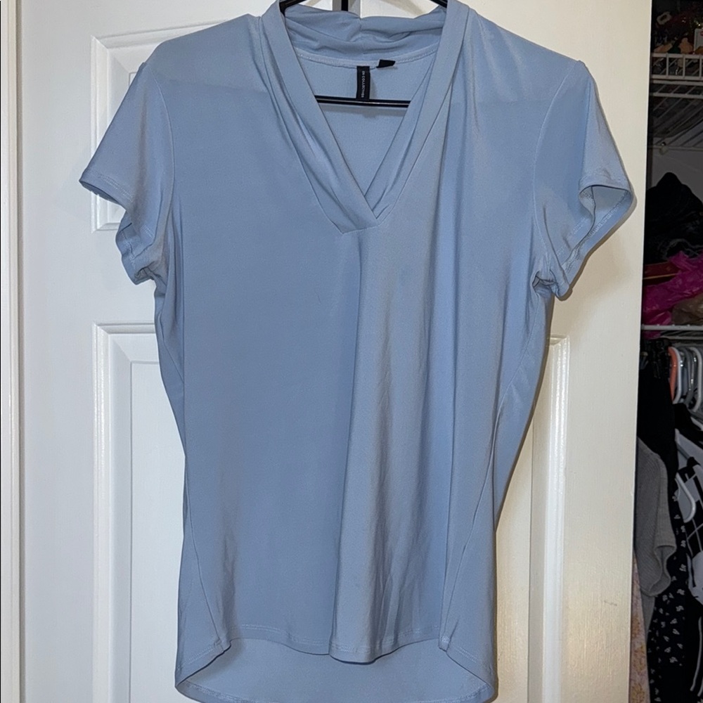 2 Blue Blouses